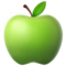 Green Apple emoji on Apple